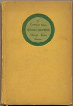 Tender Buttons by Gertrude Stein (1914)